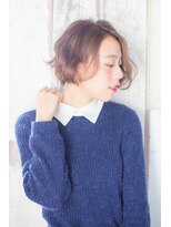ヘアーケー(hair K)&nbsp;アシンメトリーゆるふわウェーブ　サイドアッシュ