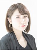 黒髪/ボブルフ/ネビージュ/小顔/ワンレン/銀座