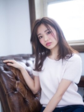 フラミューム 関内店(flammeum) センターパートの小顔シルエット【関内 馬車道】