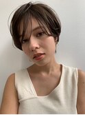 小顔,ショート,小顔ボブ,透明感[渋谷/渋谷駅]