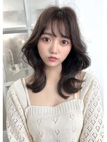 アリュウル 表参道 青山(Allure)&nbsp;フェザーバング韓国くびれミディアムカーキグレージュ/千葉