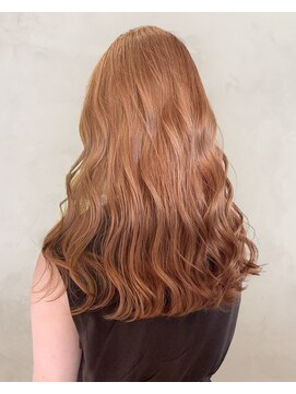 イマジン 川越(IMAGINE) 10代20代デジタルパーマオレンジベージュゆるふわロング