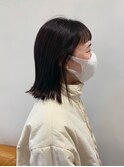 ぷつっとボブ × ショートバング
