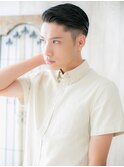≪mod's men≫ビジネスに！七三オールバック×ツーブロックP