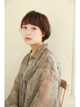 ヘアーアンドメイク エクリ 不動前店(Hair&Make equri) 丸みショートボブ