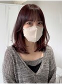 レイヤーカットハイライトショートヘアイルミナカラーオージュア