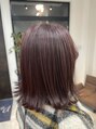 プルトヘアー(Pult Hair)&nbsp;のっぺりしがちなボブにハイライトとピンクカラーがおすすめ！