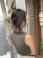 ハグ 横浜(HUG)&nbsp;グラデーションカラー＊切りっぱなしボブ