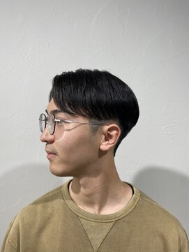 レンゲン(LENGEN) 束感刈り上げビジネス七三ツーブロックアップバング1235