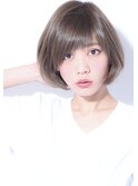 【中村】アッシュベージュ_大人ボブ_前下がりボブ_ショートボブ