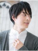 黒髪でビジネスも◎抜け感くせ毛風ヘルシースタイルV草加