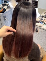 イオス(EOS) 髪質改善ストレート　ブリーチ毛の縮毛矯正　美髪/YUKA