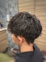 銀座マツナガ 神田店 波巻き人気かっこいいメンズパーマ