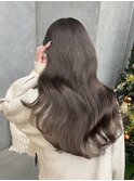 ブリーチなし透明感ミルクティーグレージュ
