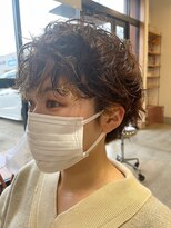 チルハウス(Chill-hus)&nbsp;マロンベージュ＊大人可愛いひし形ウェーブショートボブカット