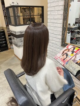 ディッシュ 五反田(dish) さら艶ナチュラルベージュ☆五反田美容室