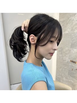 ロンドアヴァントゥス 池袋(Lond aventus) 韓国レイヤー/韓国風/ボブ/髪質改善/黒髪/ブリーチなし〔池袋〕