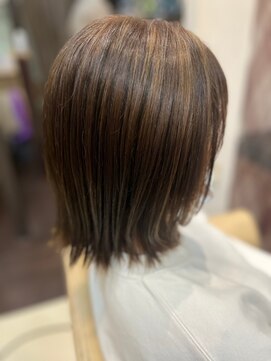 ヘアショップエヌアンドエー 久喜 栗橋店(hairshop N&A) 大人かわいい小顔シルエットの外ハネくびれボブディ 髪質改善