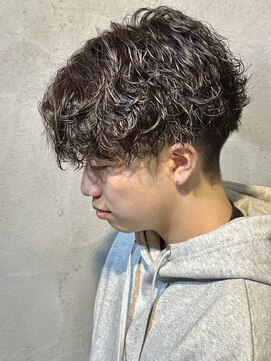 ニアウ 高崎店(Niau) 波巻きスパイラルパーマメンズパーマメンズマッシュ群馬高崎眉毛