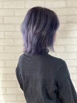 ビスイル 秋葉原店(Vis ill) くびれボブミニウルフ透明感シルバーアッシュグレージュカラー