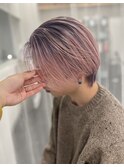 ピンク/ラベンダー/ルーツカラー/デザインカラー/ブリーチ