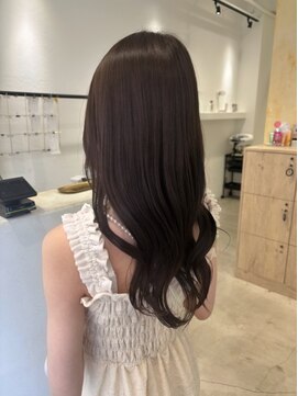 ビューバイネオリーブ 用賀店(Beau'r by neolive) くびれヘア縮毛矯正アプリコットオレンジ夏ハイライト《用賀》