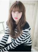 mod's天神/ワイドバング抜け感小顔ゆるふわフェミニンロングa