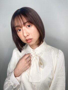 モッズヘア 越谷(mod's hair) オリーブグレージュ切りっぱなしボブディp1越谷20代30代40代