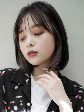 ギークス(GEEKS) 【GEEKS渋谷】黒髪ボブ/インナーカラー/シースルーバング/冬ヘア