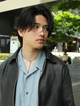 カット/センターパート/ニュアンスパーマ/池袋メンズカット