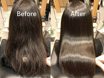 リアンヘアデザイン(Lian hair design)の写真/*他サロンで満足いかなかった方へ*最上級ストレートで憧れの柔らかなツヤ髪&ナチュラルな仕上がりに感動◎
