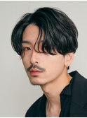 名古屋栄メンズカットニュアンス毛流れセンターパートネープレス