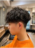 ツイストスパイラルパーマ/スパイキーショート/ツーブロック