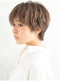 おしゃれカジュアルニュアンスシンプルマッシュベリーショート