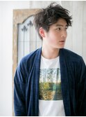 アップバングで好感度！束感カットビジカジ刈り上げショートB