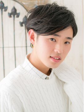 グルーミングサロン バーバー キャッスル 北浦和西口(Grooming salon Barber Castle) コンマバング×ダークアッシュショートマッシュK