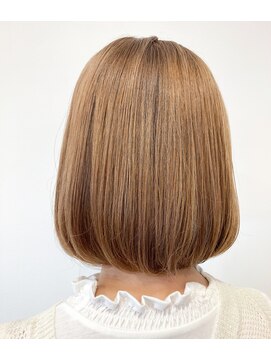 ヘッズ 本八幡店(HEADS) マロンベージュ ニュアンスマッシュ チラ見せカラー