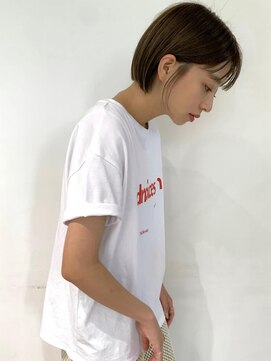 ディッセンバー 神宮前(December) 大人かわいいミニボブ  暗めカラー