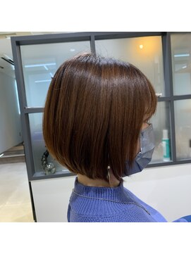 プリマ アンジュ 中目黒店(PRIMA ange) 大人可愛い20代30代小顔丸みショートボブ前下がり【中目黒】