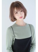 グレージュ × 透明感カラー 』 外国人風ボブ☆