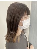 インナーカラー ベージュ