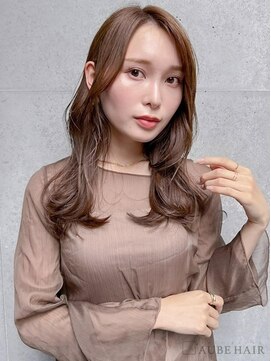 オーブ ヘアー ライト 明石店(AUBE HAIR light) 20代・30代_小顔見せ顔回りレイヤーロング