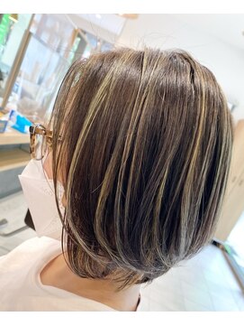 アース 新越谷店(HAIR&MAKE EARTH) コントラスト３Dハイライト　　外国人風カラー