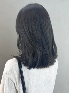 アイティーバイアルバム 松戸店(IT by ALBUM) オリーブロブ_斜めバンググレージュカラー_ba417131