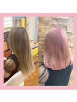 クラン ヘアーアンドスタジオ(CLAN hair & studio)&nbsp;ハイトーンエクステブリーチインナーミルクティーベージュ
