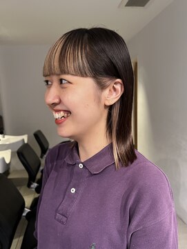 ナループロアツム(Nalu pu loa Tsum) パーマ落とし/デザインカラー/前髪インナー/インナーカラー