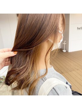 カノエ 松江学園店(canoe) インナーカラー 髪質改善からー