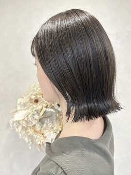 ハイバレーヘアーメゾン(HIGH VALLEY HAIRMAISON) ぱっつんボブ暗髪ボブミディアムぱっつん岡山南中央町
