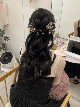 リル(re'll) 《花屋併設》ハーフアップ［酸性ストレート/ヘアセット］