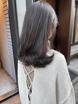 コフィー バイ メルト 吉祥寺(cofy by melt) 【松本咲花】ブリーチなし冬カラーオリーブグレージュレイヤー